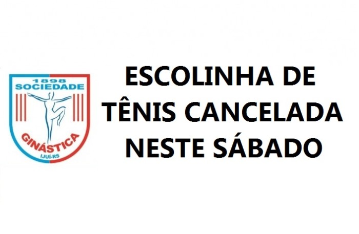 Informativo: Cancelada aula de tênis do dia 02/01