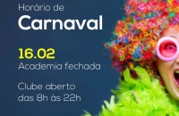 Horários de funcionamento do clube no Carnaval 2021