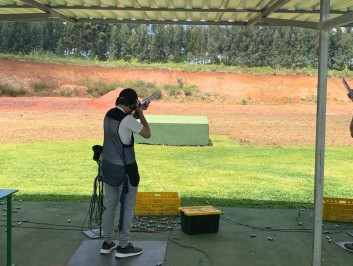 Atleta Vitor Lins durante a competição