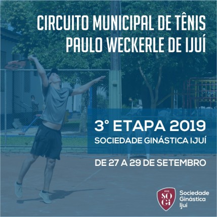 3ª etapa do Campeonato Municipal de Tênis acontece na Sogi