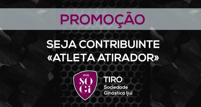 Campanha para novos associados Contribuintes Atletas Atiradores